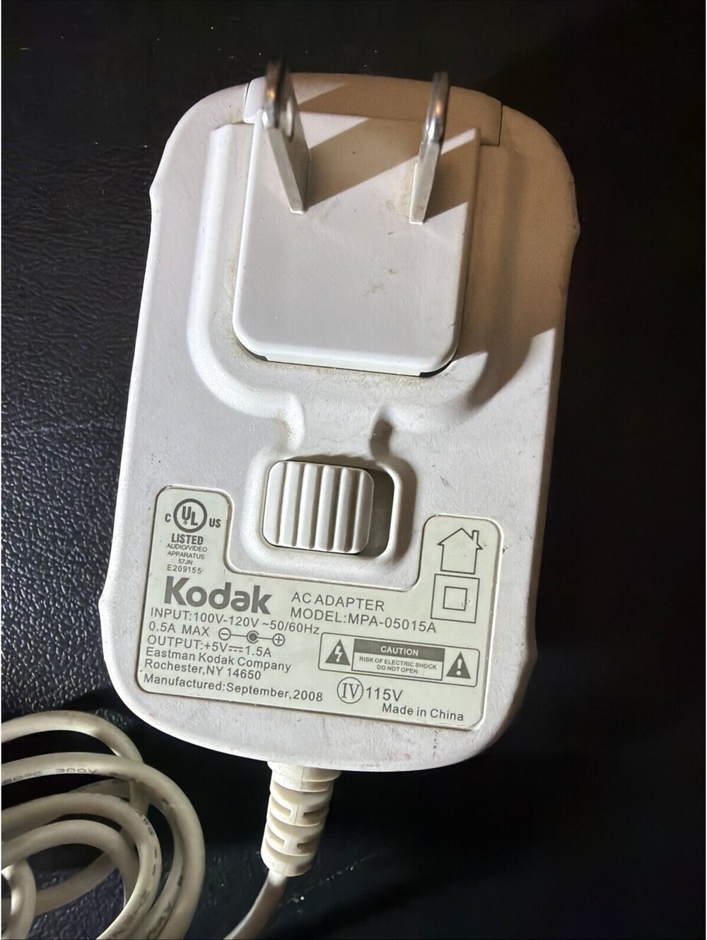 Kodak 5V 1.5A AC Adapter MPA-05015A for Easyshare Picture Frame- Original